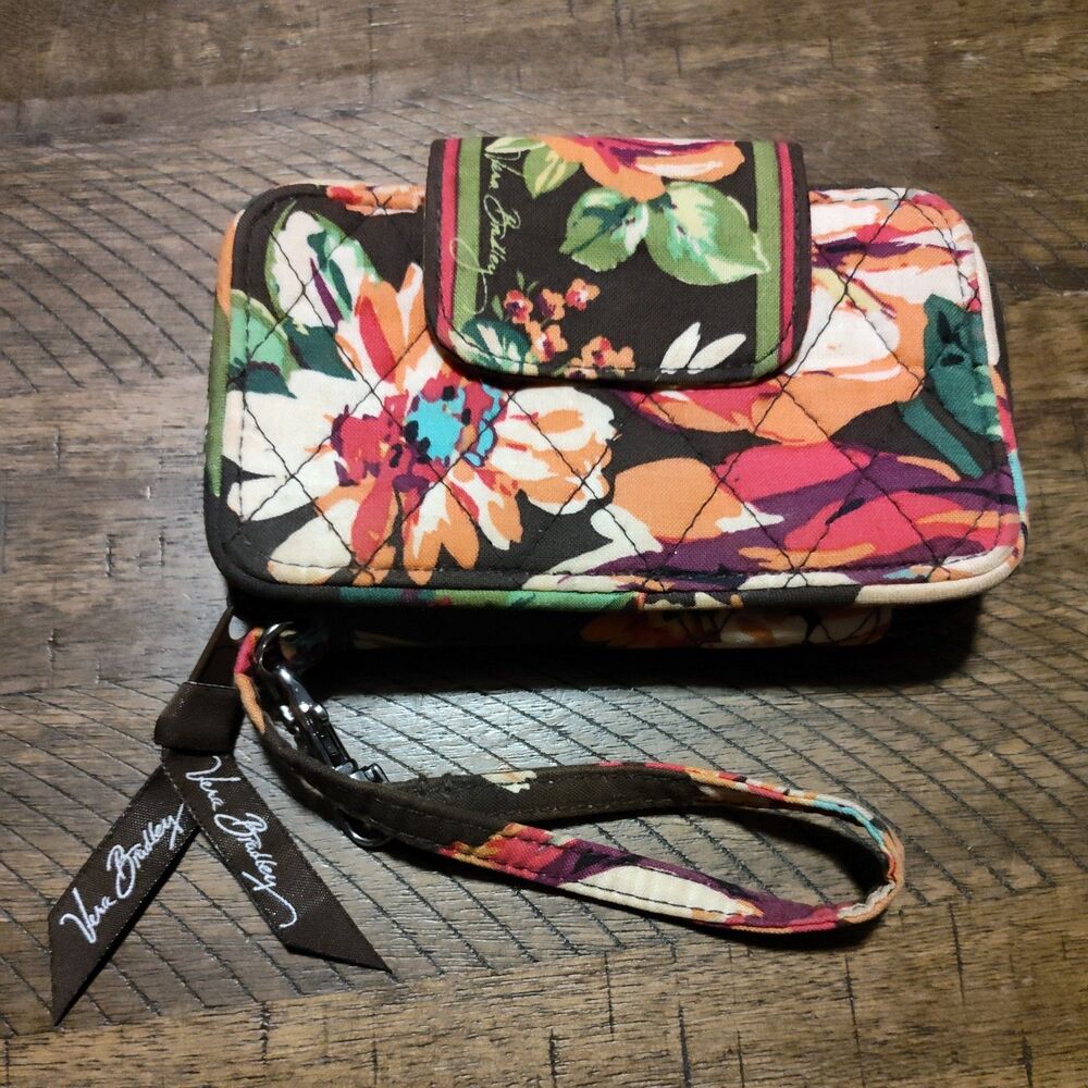 Vera Bradley English Rose Wristlet Wallet ID Holder 3 X 5